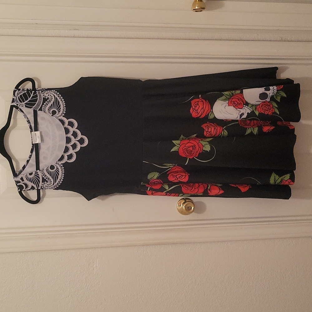 CowCow Skull skater dress, size 4X